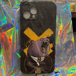 Black Bear Design Phone Case